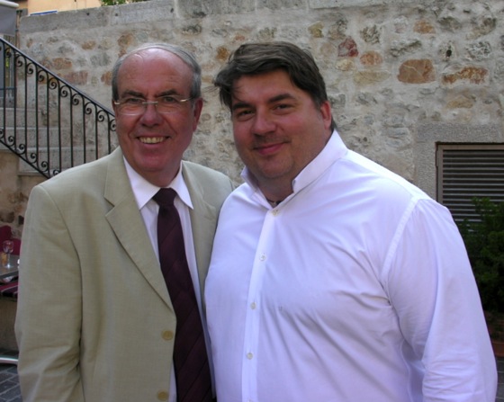 Alain Gumiel, maire de Vallauris et Alain Llorca, chef de restauration du groupe Belles Rives llorca-gumiel-vallauris